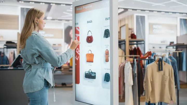 écran tactile, publicité