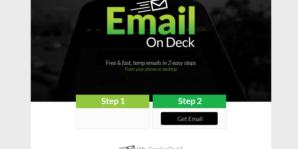 EmailOnDeck - Free & fast, temporary emails in 2 easy steps ...