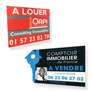 panneau immobilier personnalisé
