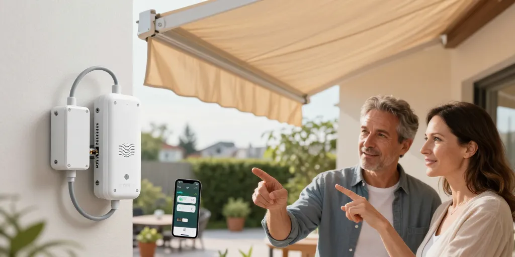 capteur vent pour store banne